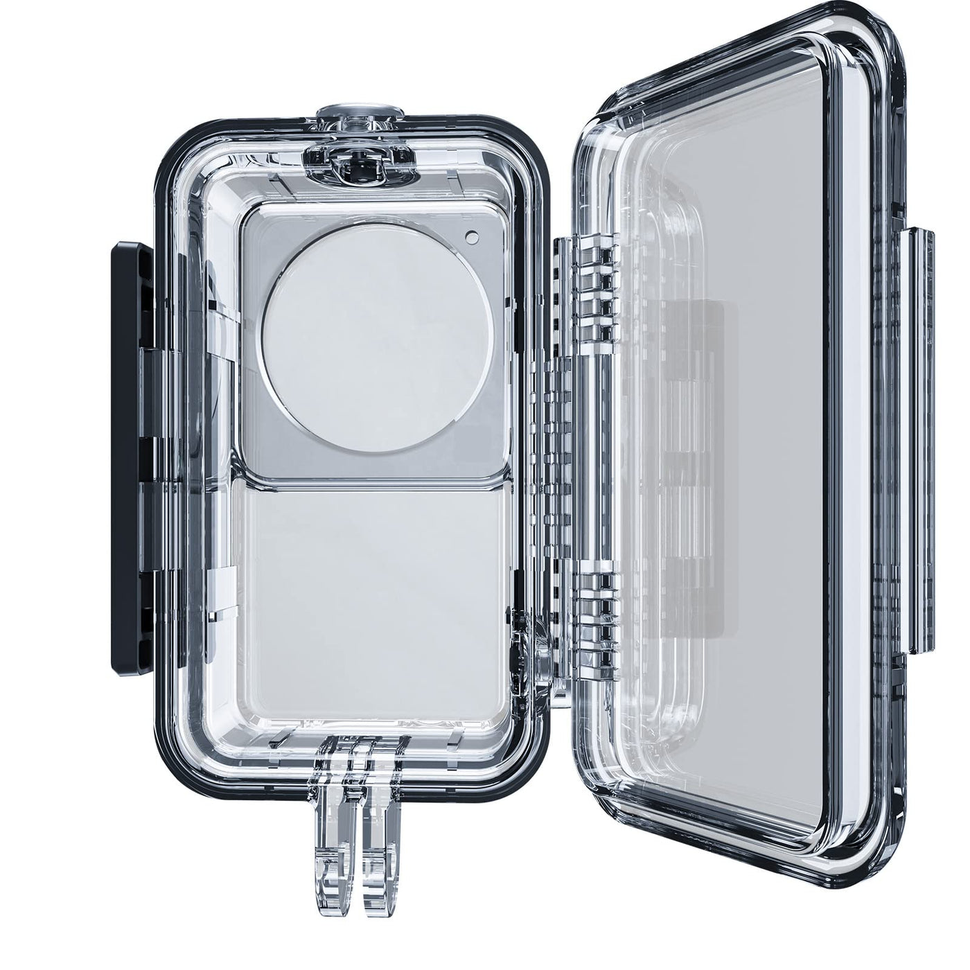 TELESIN Waterproof Case for DJI Action 2 Dual-Screen Combo Power Combo Underwater Dive Housing