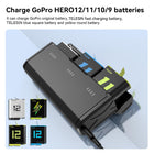 Telesin 2-Pack Stamina Battery and Pocket Charging Box Bundle for GoPro HERO12/11/10/9