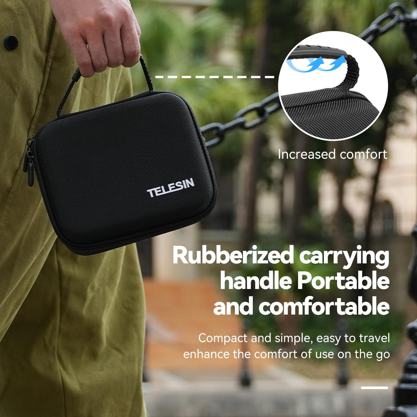 TELESIN Hard Shell Storage bag for DJI Osmo Pocket 3 Creator Combo | Carrying Case for DJI Pocket 3 Action Camera