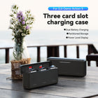 TELESIN Triple Slot Battery Charger for DJI Osmo Action 5 Pro | PD 30W Fast Charging Case with Type-C Cable Fully Compatible with DJI Osmo Action 5 Pro Extreme Battery