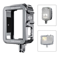 TELESIN Aluminum Alloy Cage Combo Set for GoPro Hero 11 Hero 10 Hero 9 Black Metal Housing Supports Vertical Shooting