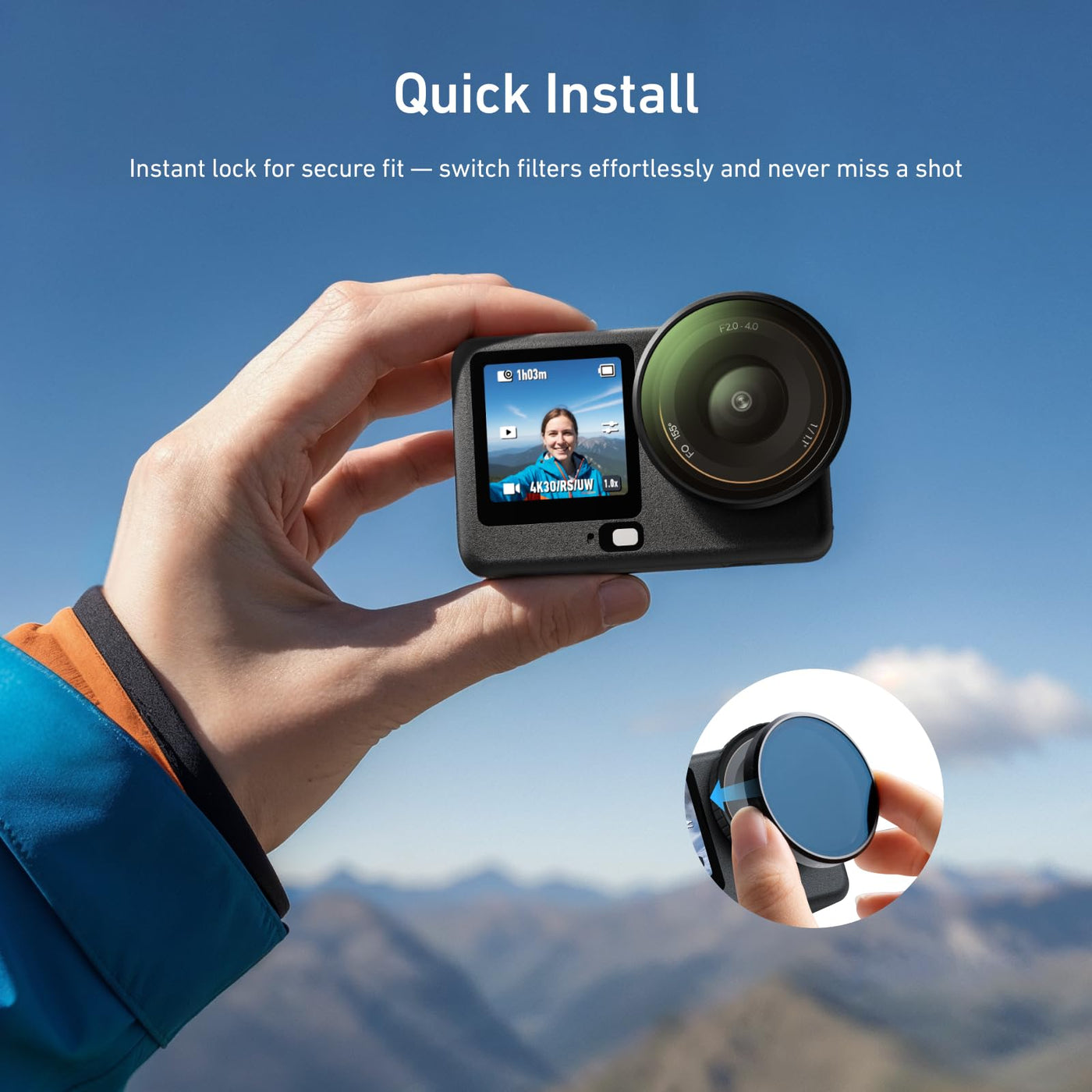 TELESIN Silicone Protective Case with Lens Cap & Lanyard for DJI Osmo Action 6 | Anti-Scratch Soft Cover Dustproof Protection for Action 6 (Black)