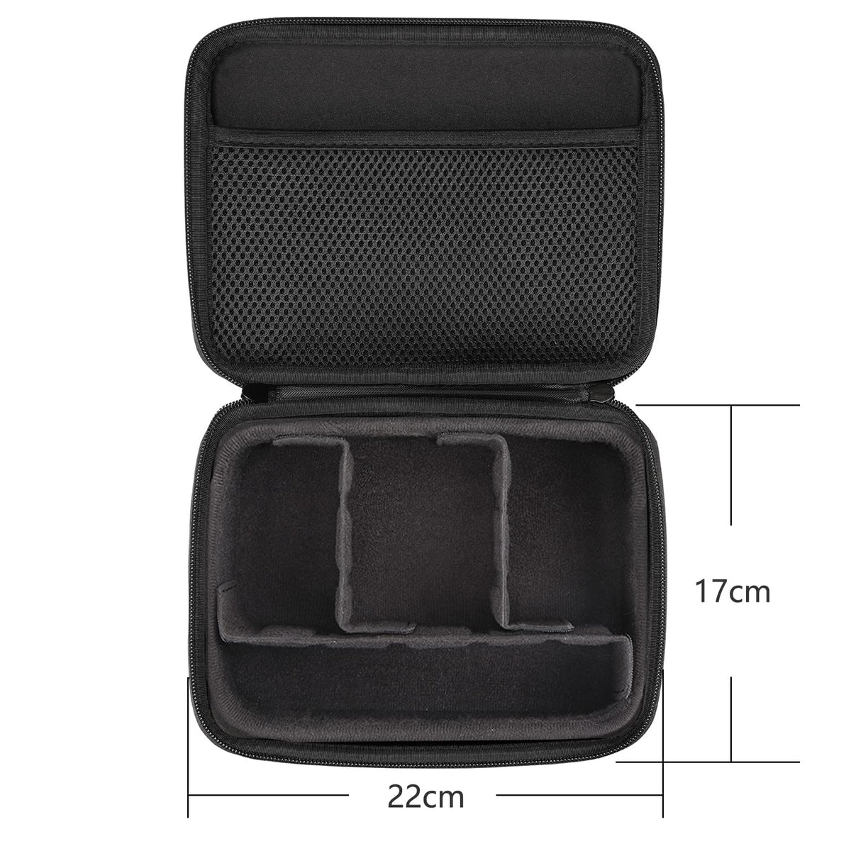 Telesin Action Camera Carrying Case with Customizable Divider