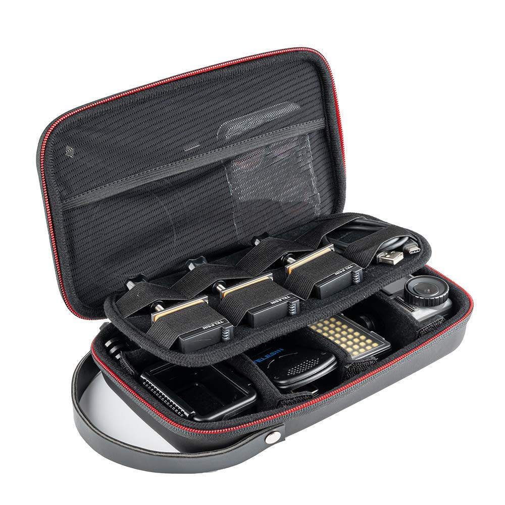 Telesin Portable Storage Bag Space Adjustable Carrying Case for Action Camera
