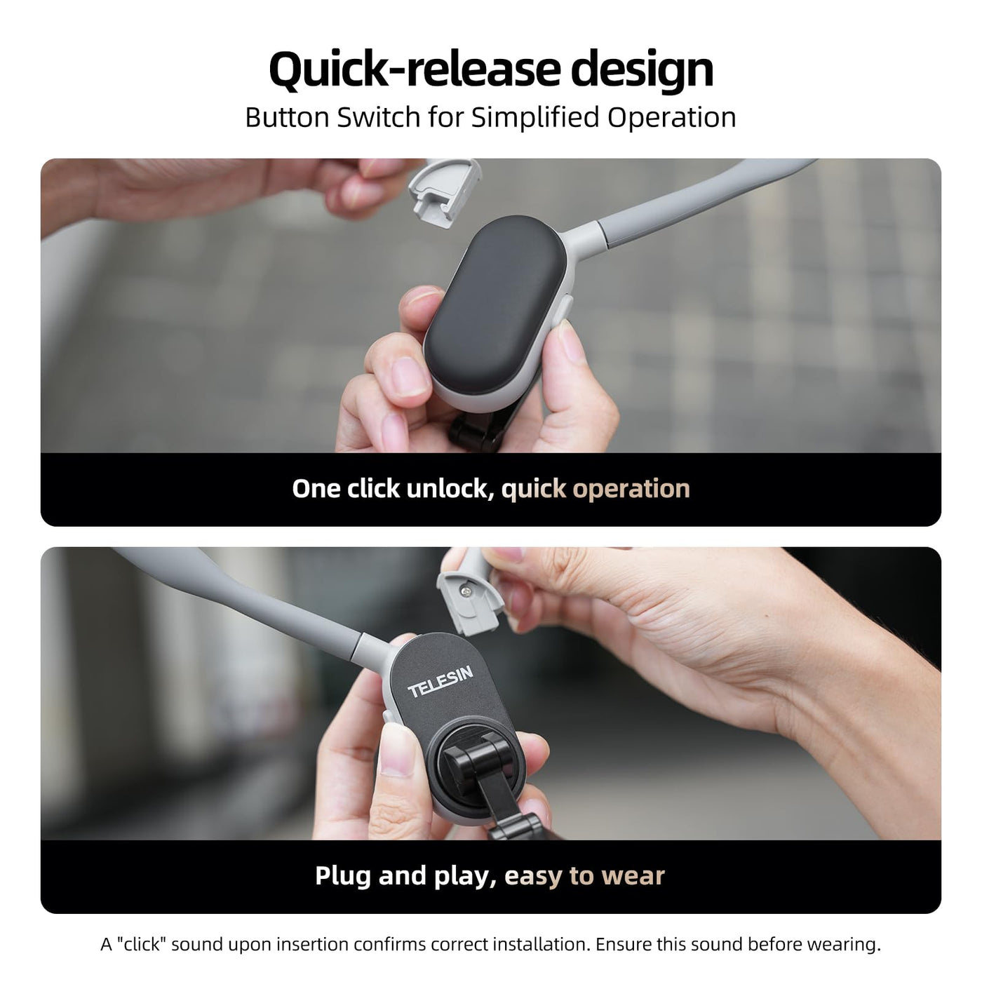 TELESIN Mobile Phone Magnetic Neck POV Mount | MagSafe Compatible Cell Phone Neck Holder Vlog Selfie Mount Hand Free Chest Stand for iPhone 16 15 14 13 12 Series Android Phones