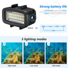 Seafrogs 40 Meters Depth Waterproof Diving Light with Cold Shoe Mount For GoPro Insta360 DJI Action Sony Canon Cameras 700 Lumen High Brightness Fill Light