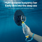 TELESIN Waterproof Dome Port for DJI Osmo Action 3 4 Camera | Underwater Housing Case with Floating Handle Grip Diving Snorkeling Accessories