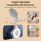 TELESIN Magnetic Selfie Ring Light Compatible with iPhone Magsafe | LED Phone Selfie Fill Light with Mirror and Sticky Ring