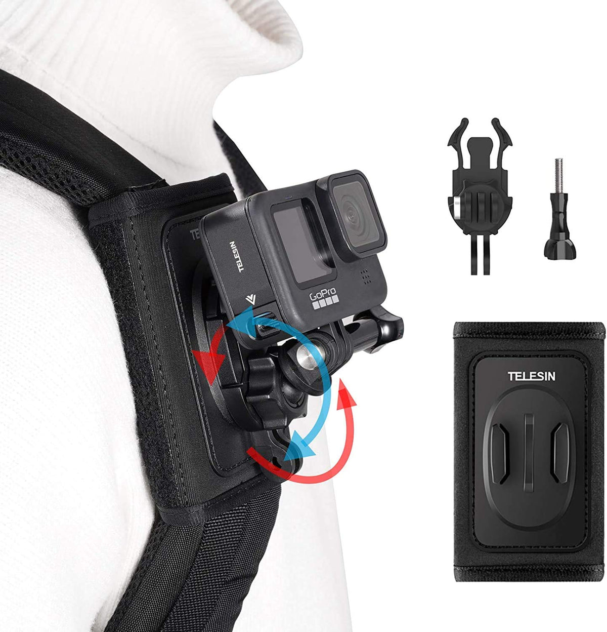 Telesin Action Camera Backpack Strap Bracket