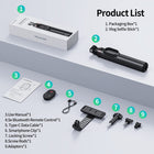 Telesin Wireless Remote Control Selfie Stick for GoPro HERO13/12/11/10/9/Max with Phone Holder Clip