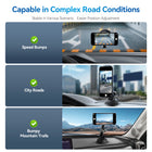 TELESIN Magnetic Suction Cup Mobile Phone Car Mount Compatible with MagSafe | 360° Adjustable Car Windshield Phone Holder Stand for iPhone Android