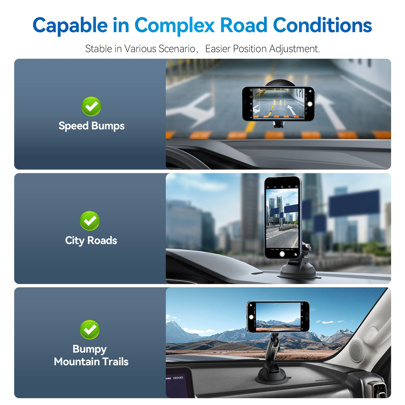TELESIN Magnetic Suction Cup Mobile Phone Car Mount Compatible with MagSafe | 360° Adjustable Car Windshield Phone Holder Stand for iPhone Android