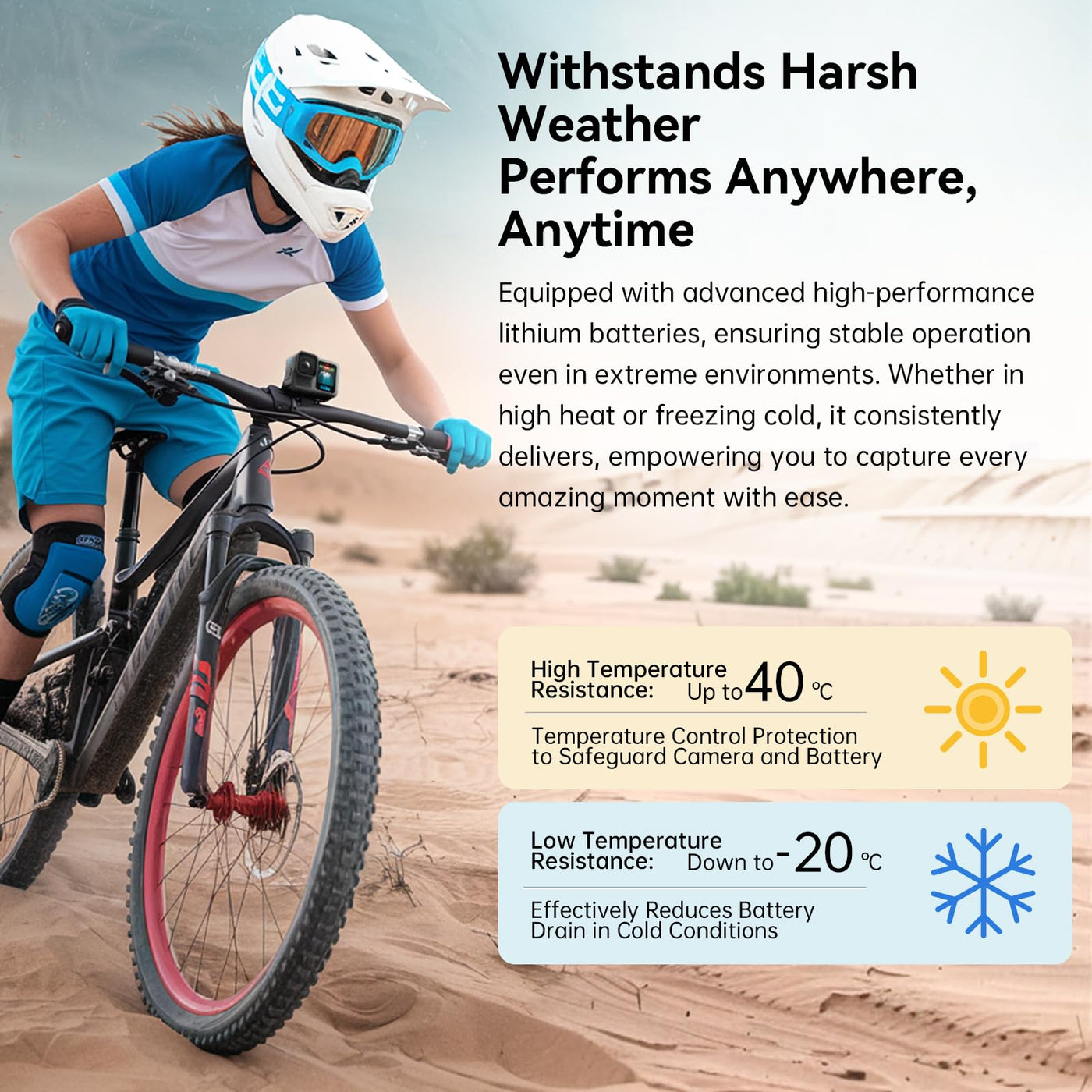 TELESIN Stamina Enduro Battery Compatible with GoPro HERO13 Black | High Endurance HERO 13 Fast Charging Battery Support -20°C
