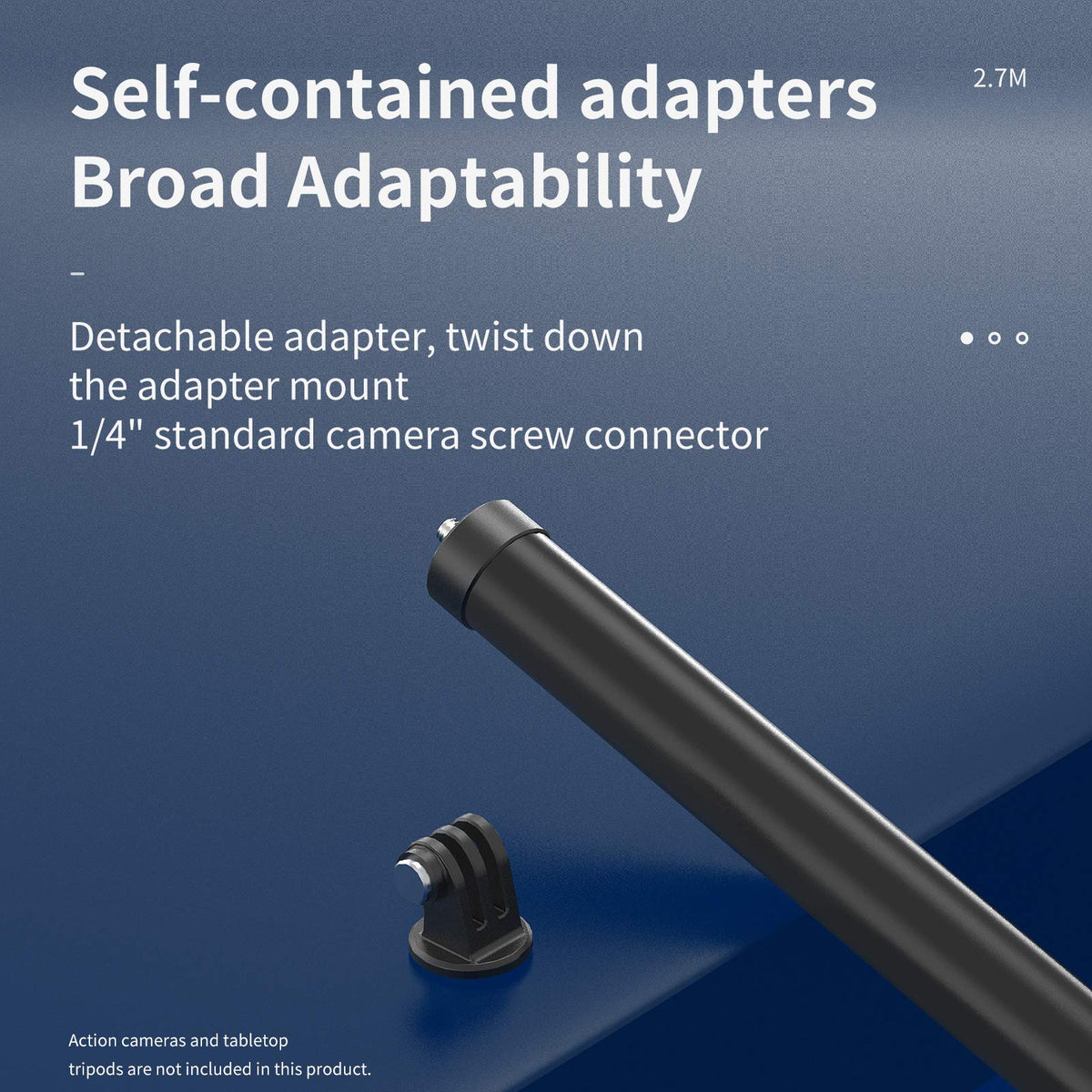 Telesin 2nd Gen 2.7M Ultra Long Carbon Fiber Selfie Stick