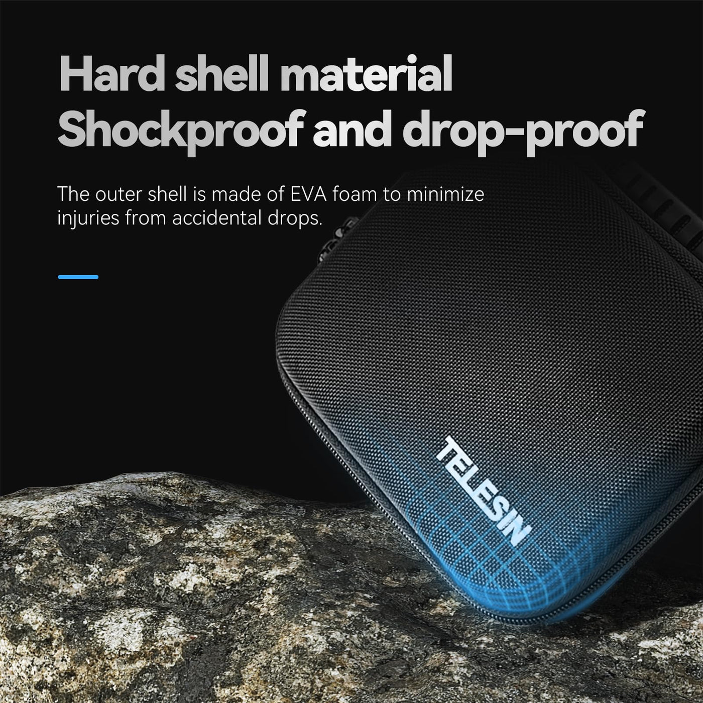TELESIN Hard Shell Storage bag for DJI Osmo Pocket 3 Creator Combo | Carrying Case for DJI Pocket 3 Action Camera