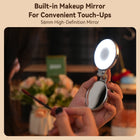 TELESIN Magnetic Selfie Ring Light Compatible with iPhone Magsafe | LED Phone Selfie Fill Light with Mirror and Sticky Ring